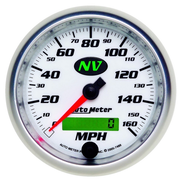 3-3/8" SPEEDOMETER, 0-160 MPH, NV